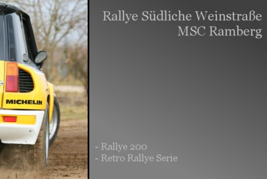Rallye SÜW Südliche Weinstraße